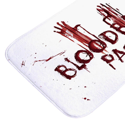 Halloween Bloody Bathroom Rug Soft Flannel Bedroom Rug Spooky Gifts Doorway Halloween Decor Halloween Home Decor Bath Mat