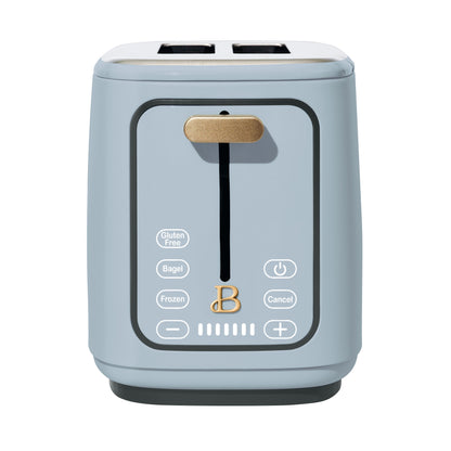 2 Slice Toaster with Touch-Activated Display, Starry Night by Drew Barrymore, Blue